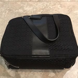 Coach monogrammed cosmetic bag